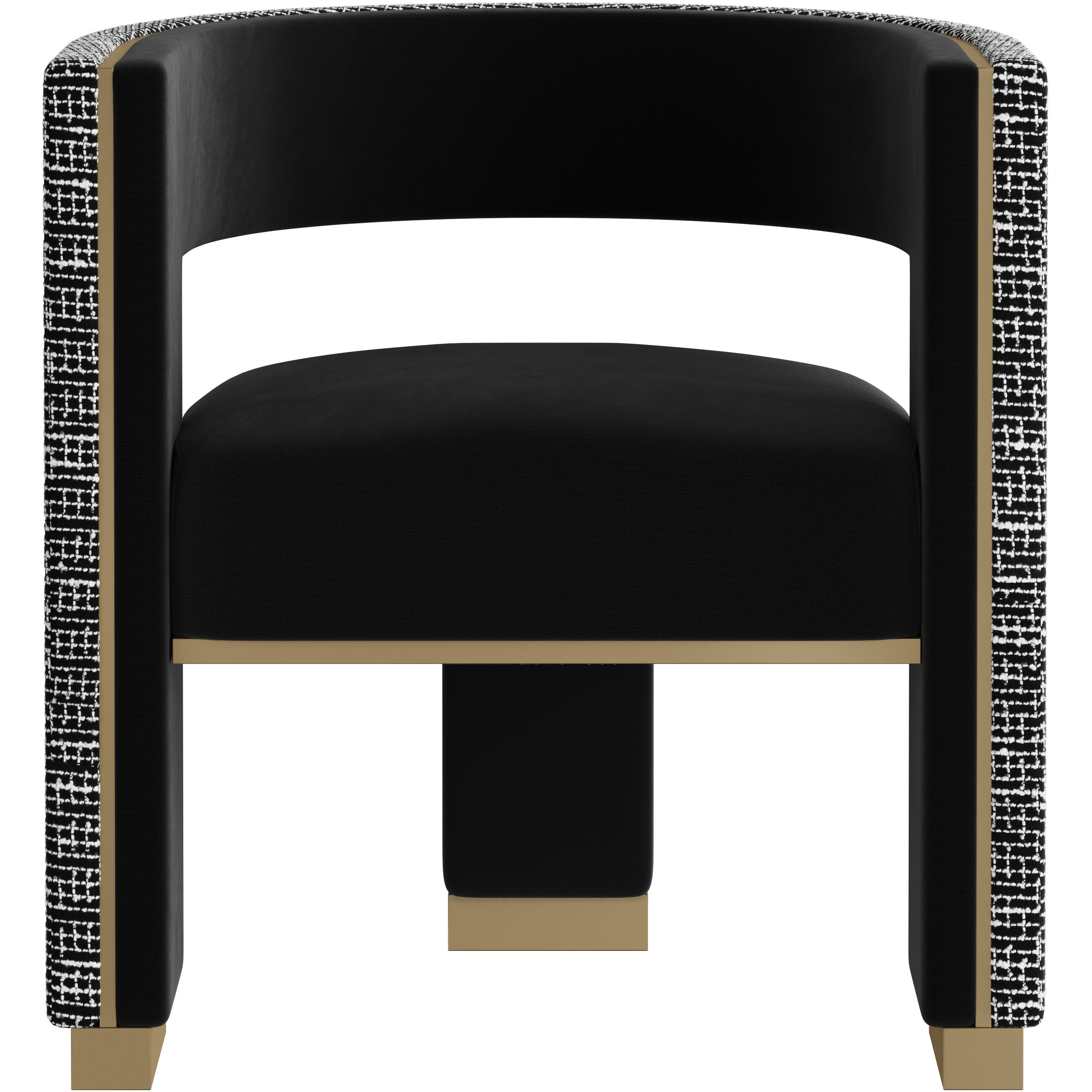 Adamina Abbington Black / Hobbes Night Dining Armchair